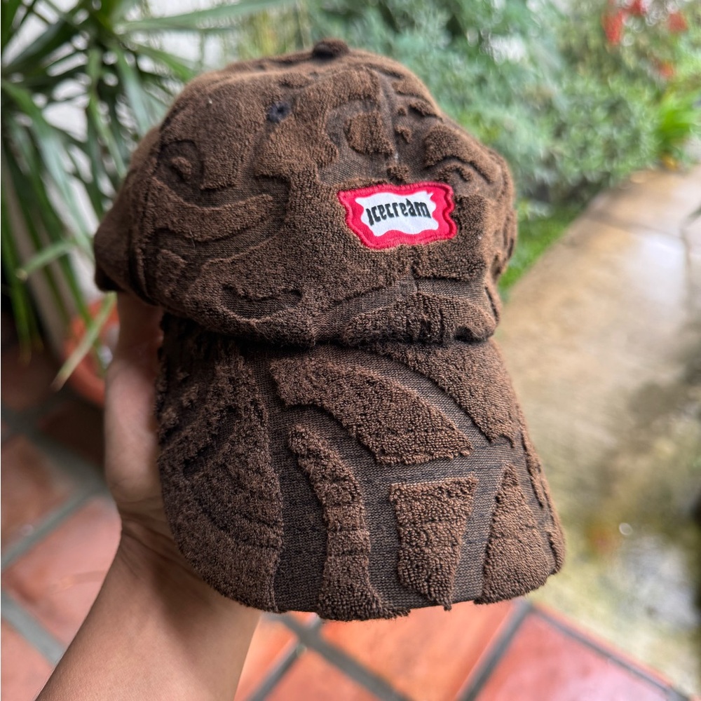 Rare Billionaire Boys Club ICECREAM Brown Fuzzy Hat - Picture 1 of 4